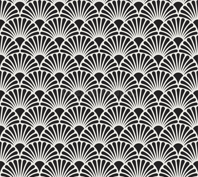 Vintage Art Deco Seamless Pattern floral Texture décorative géométrique illustration stock Vintage Art Deco Seamless Pattern floral Texture décorative géométrique illustration stock
