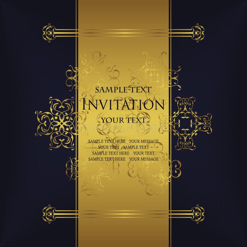 Vintage background with antique luxury gold frame royalty free illustration Vintage background with antique luxury gold frame royalty free illustration