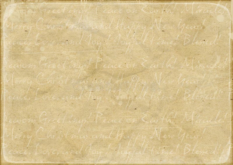 Vintage background with Christmas wishes