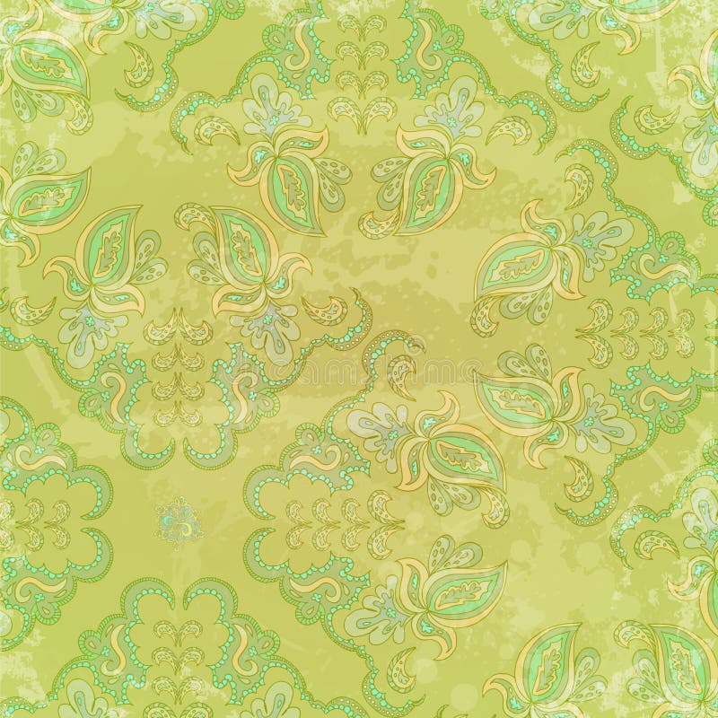 Vintage background with floral ornament elements royalty free illustration