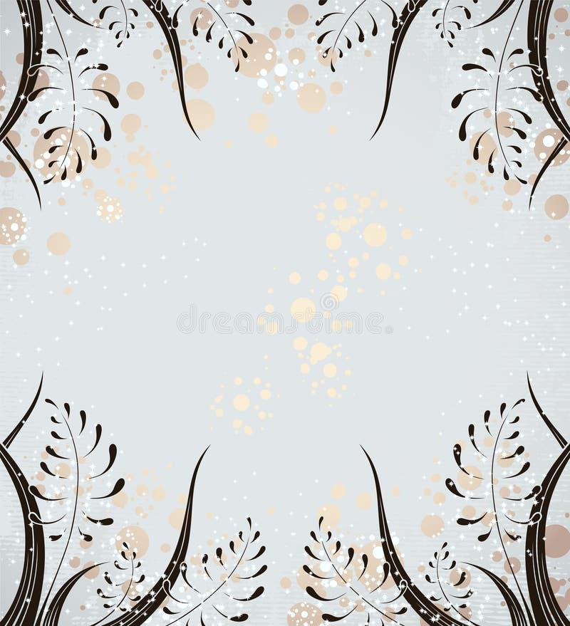 Vintage Background with Grass Stock Vector - Illustration of snow ...