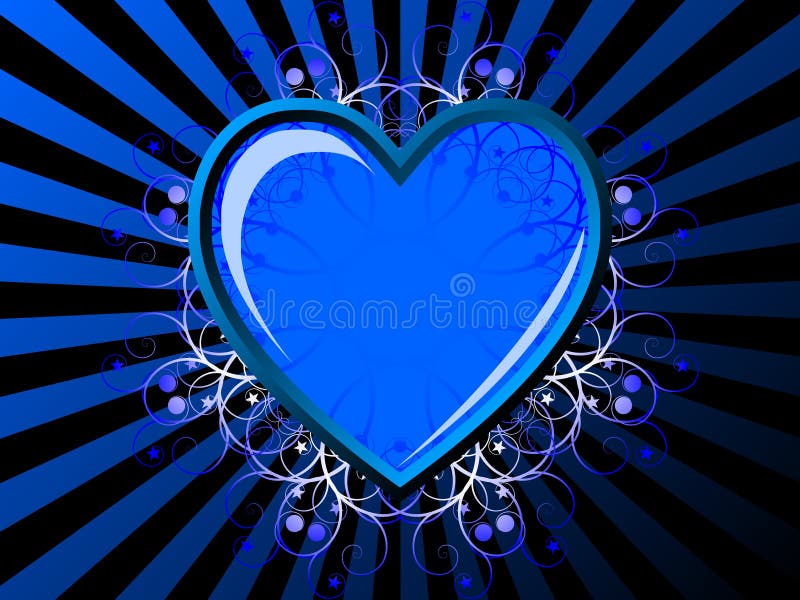 Vintage Background with Heart Stock Illustration Illustration of backgrounds, flourishes 12252735