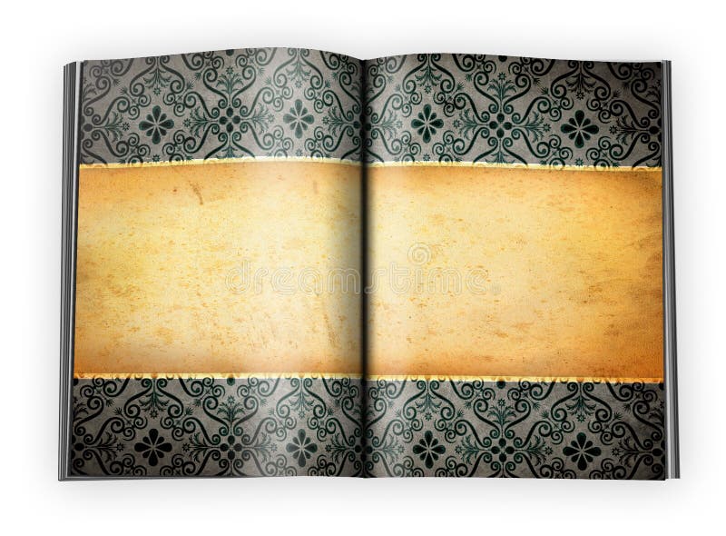 Vintage Background on an Open Book Pages Stock Illustration - Illustration  of data, educate: 13537317