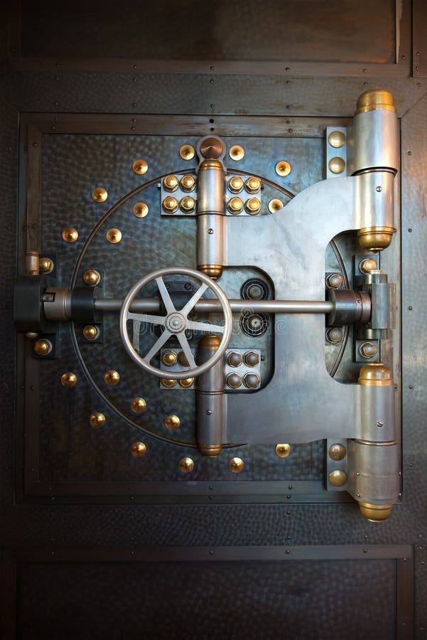 Vintage Bank Vault Door Safe