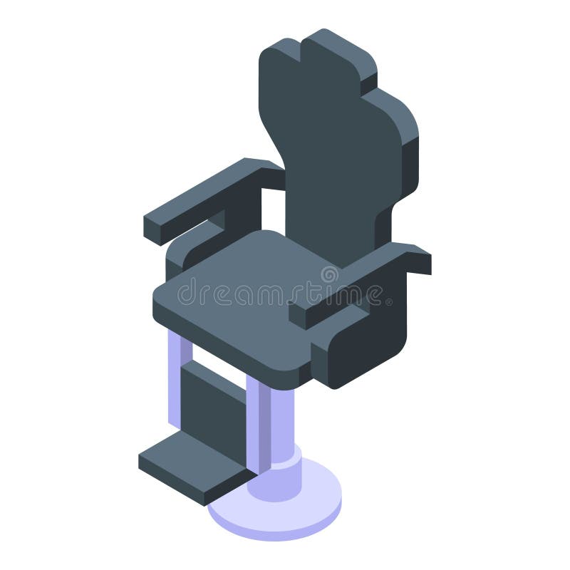 Vintage barber chair icon isometric vector. Textile material. Studio tool. Vintage barber chair icon isometric vector. Textile material. Studio tool