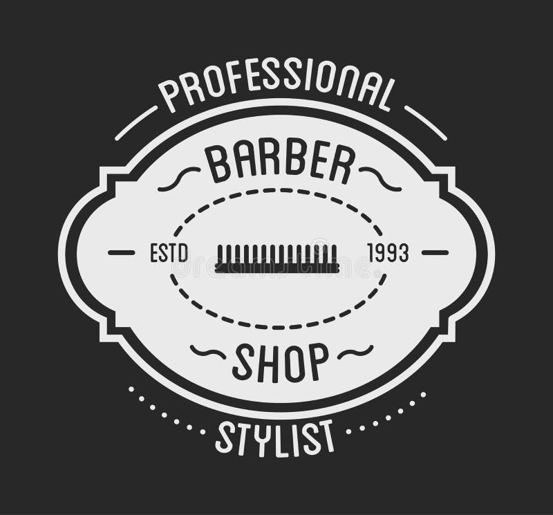 Vintage Barber Shop Logo And Beauty Spa Salon Badge Stock