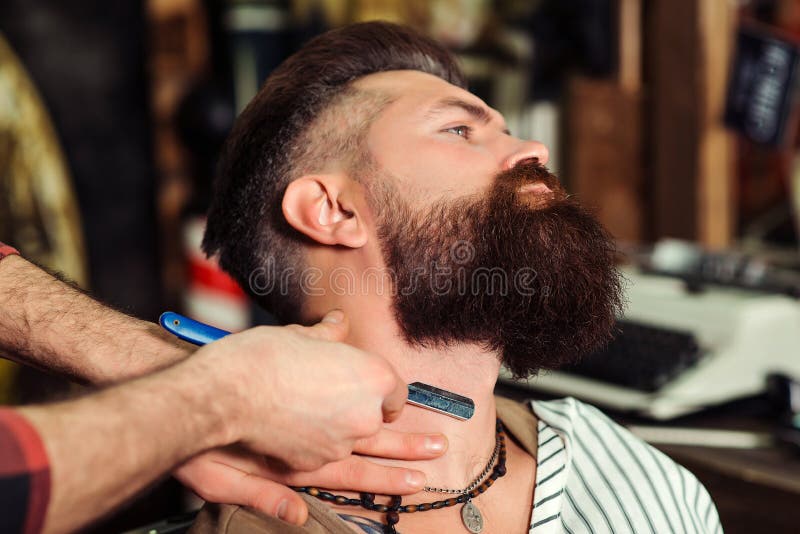 Vintage Barbershop, Business. Man Making Haircut To Look Perfect. Beard  Styling and Cut Stock Photo - Image of business, hairstyle: 185771602