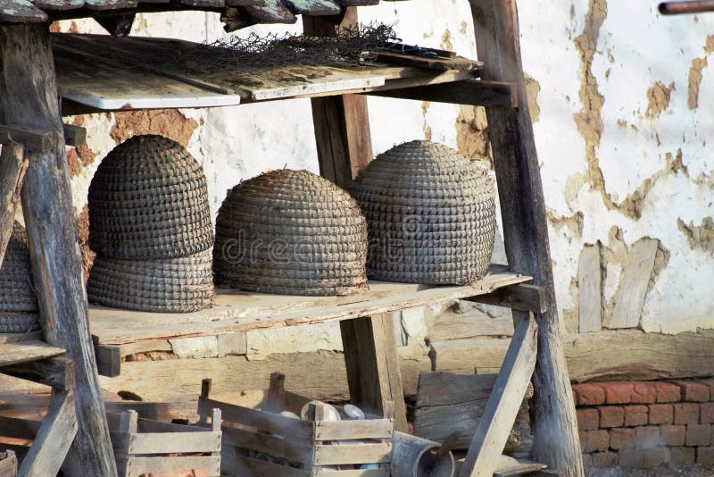 Vintage bee hive stock photo. Image of line, farm, road 143084892