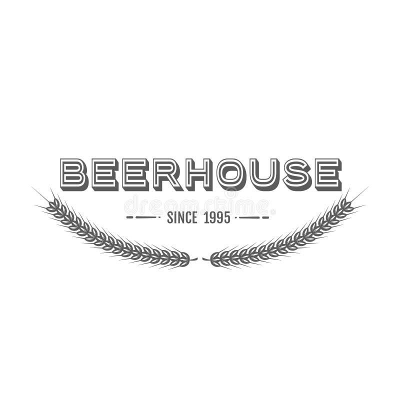 Vintage beer emblem vector illustration Vintage beer emblem vector illustration