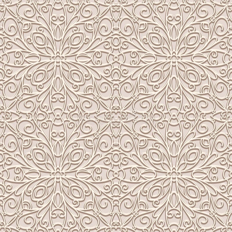 Vintage beige pattern stock vector. Illustration of classic - 40573143