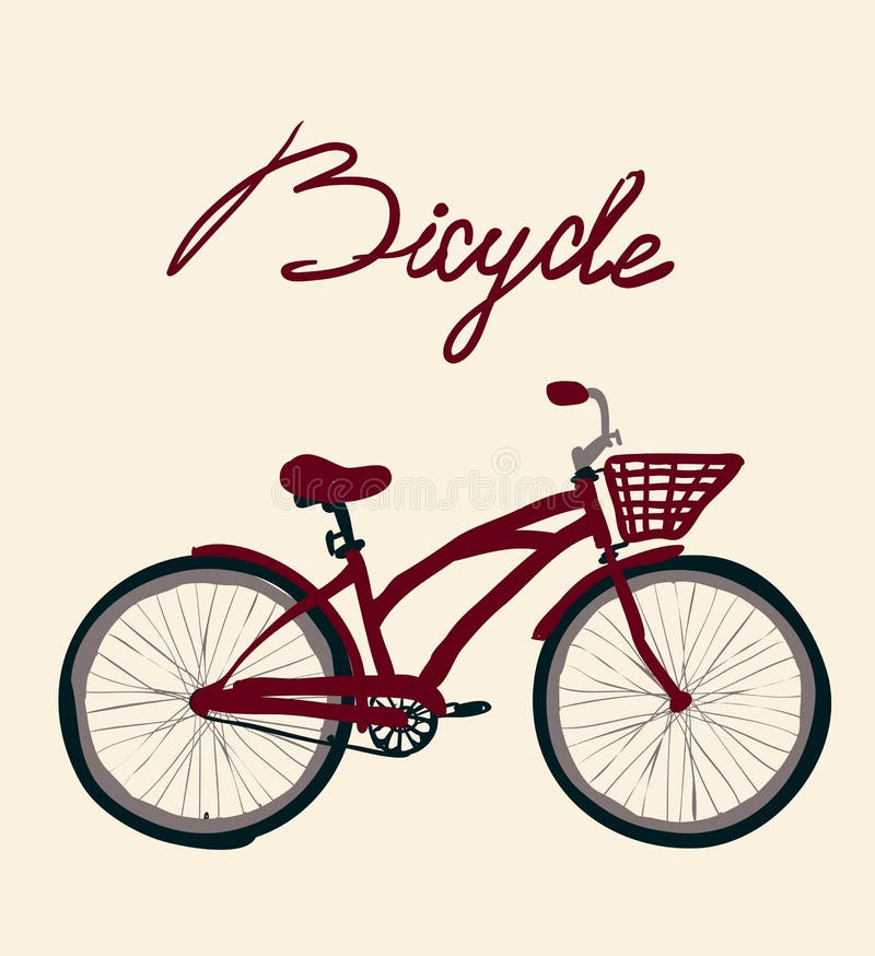 Download Vintage Bicycle. Vector Illustration. Stock Illustration - Illustration of icon, cycle: 39320149