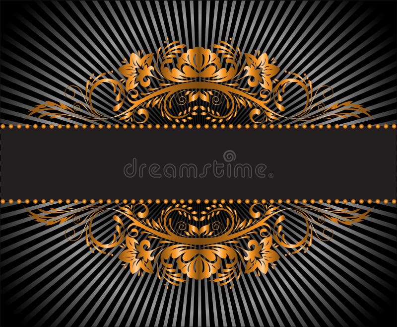 Vintage black background stock vector. Illustration of backdrop - 24035094