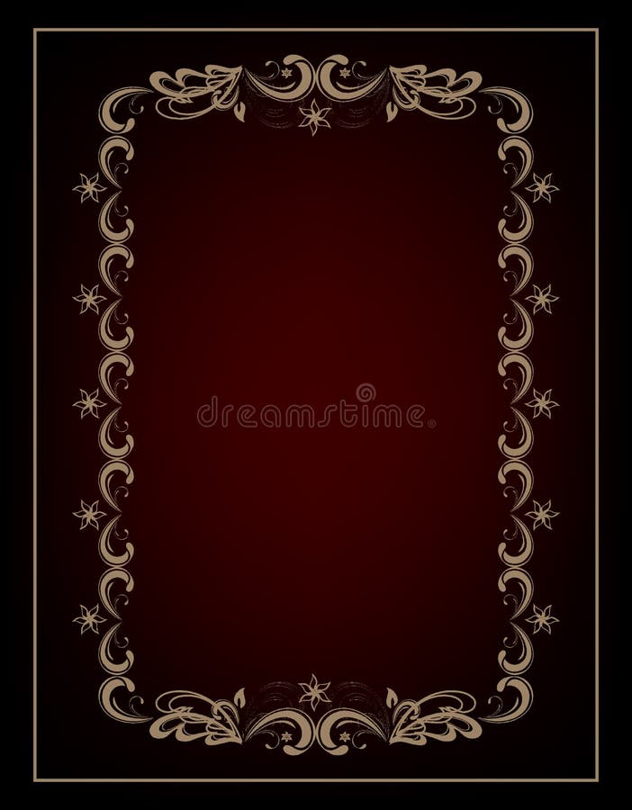 vintage black background antique gold frame victorian ornament beautiful old paper certificate award royal diploma ornate cover 36976208