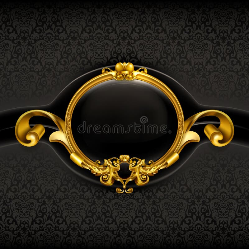 Vintage Black Frame stock vector. Illustration of arms 24523844