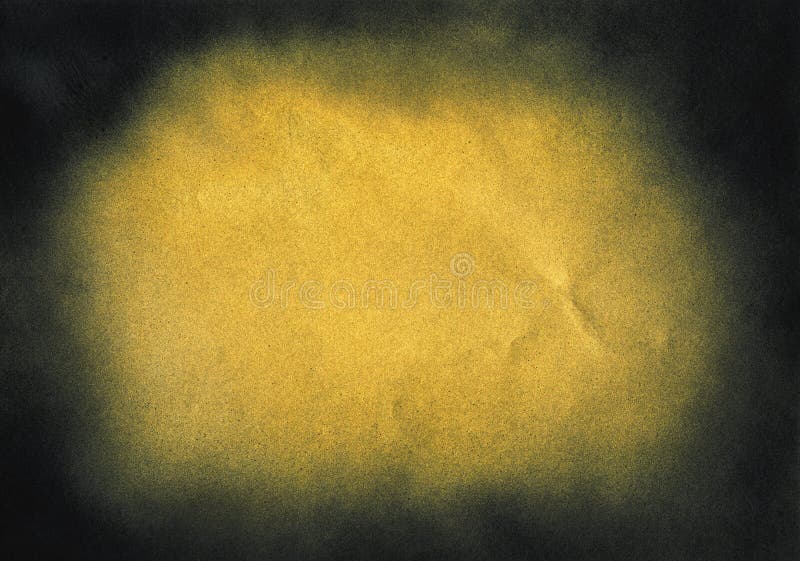 Vintage black and gold noise texture for vignette stock photo