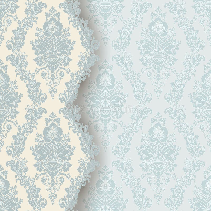 Vintage blue damask invitation card stock illustration Vintage blue damask invitation card stock illustration