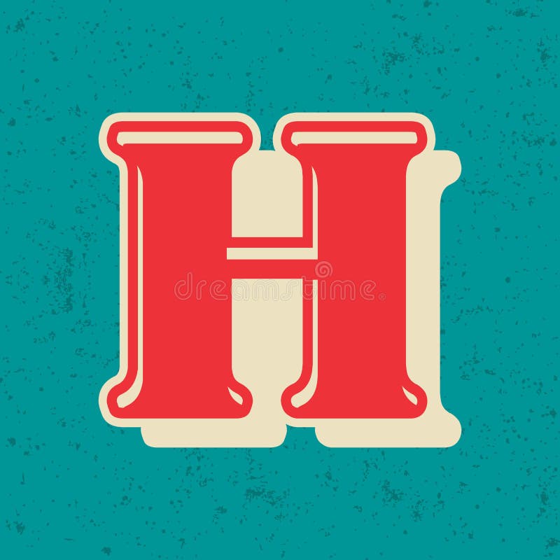 Vintage Bold Vector Design Alphabet and Numbers Stock Vector ...