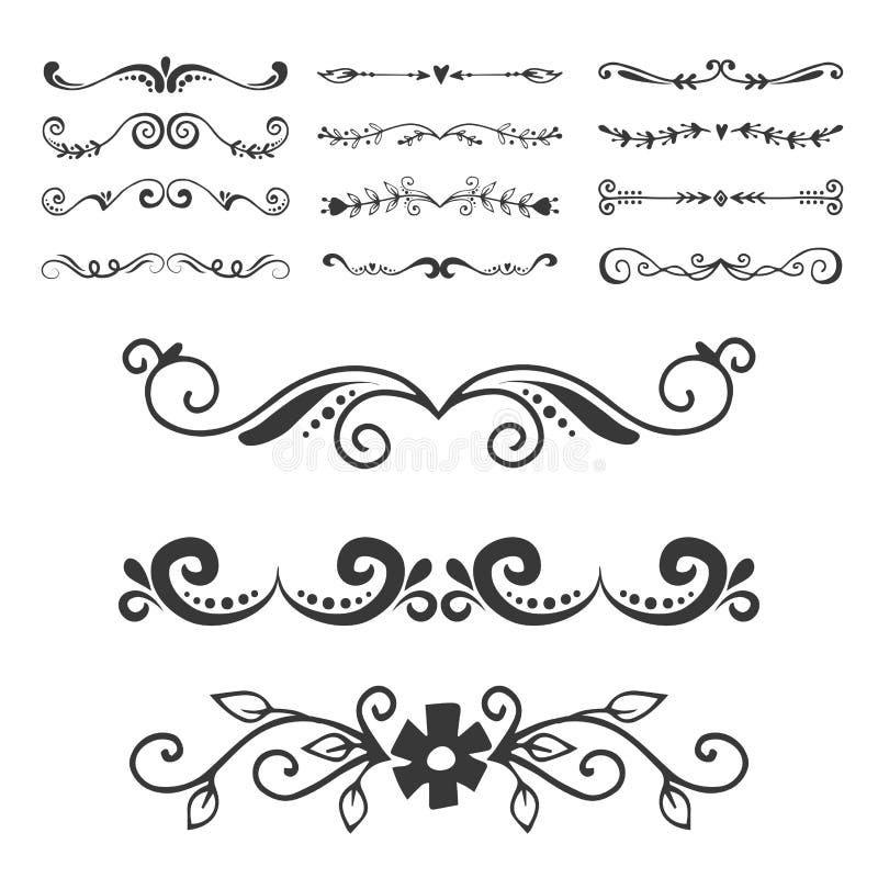 Text Separator Decoratice Divider Book Typography Ornament Design