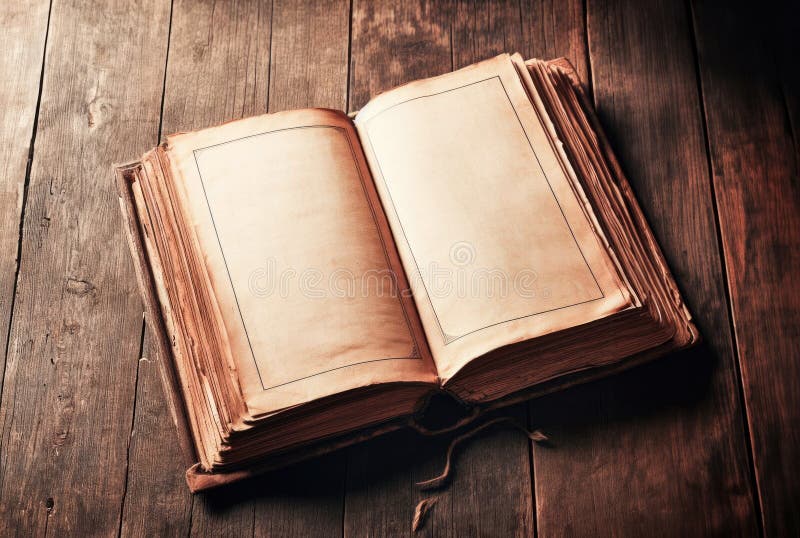 Old Books On Wooden Table Stock Photo - Download Image Now - Old