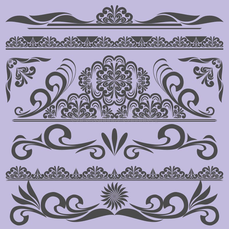 Vintage borders & design elements.