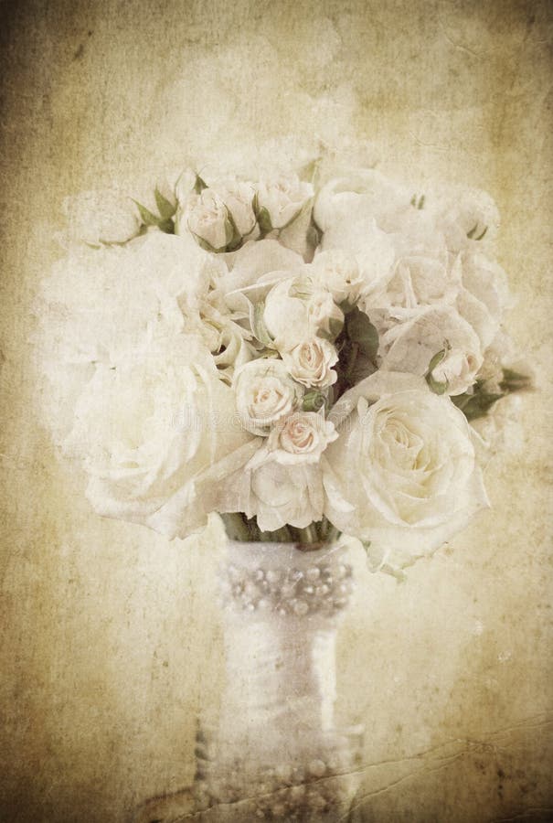 Vintage bouquet of rose