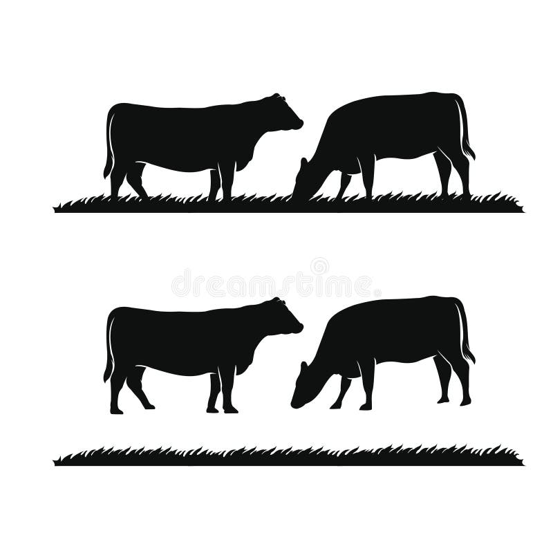 Vintage bovino logo di progettazione del vettore di ispirazione