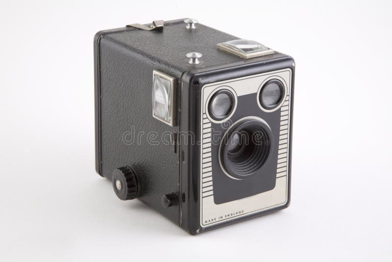 A vintage box camera