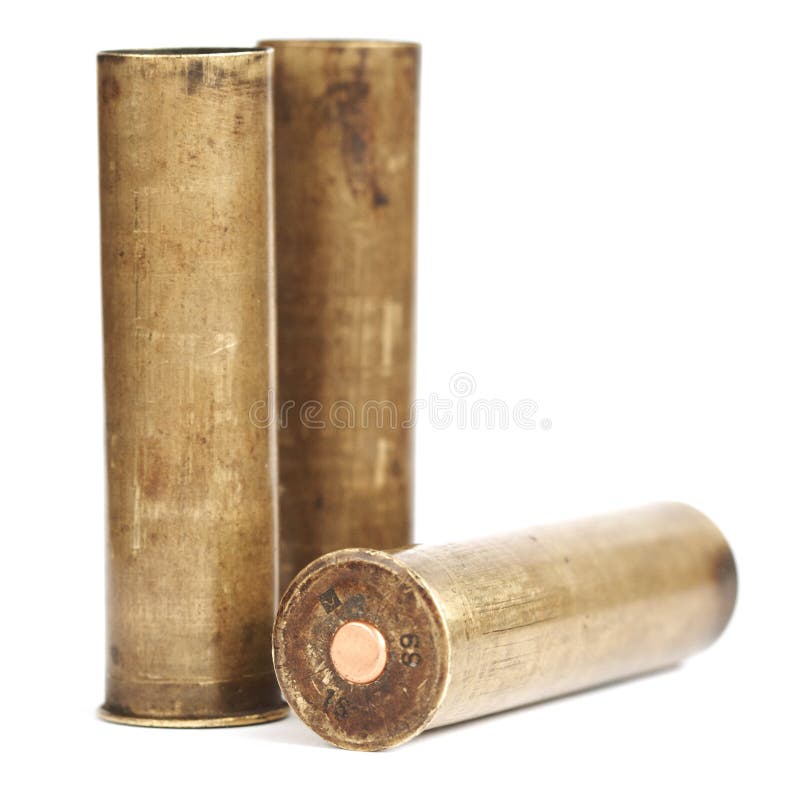 Free Vintage Brass Shotgun Shells Stock Image - 22743911.