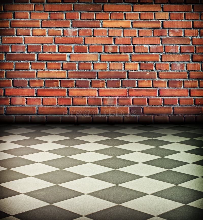 Vintage brick wall stock photo. Image of floor, design 20186628