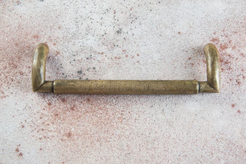 Vintage bronze door handle stock image. Image of lock 158094239