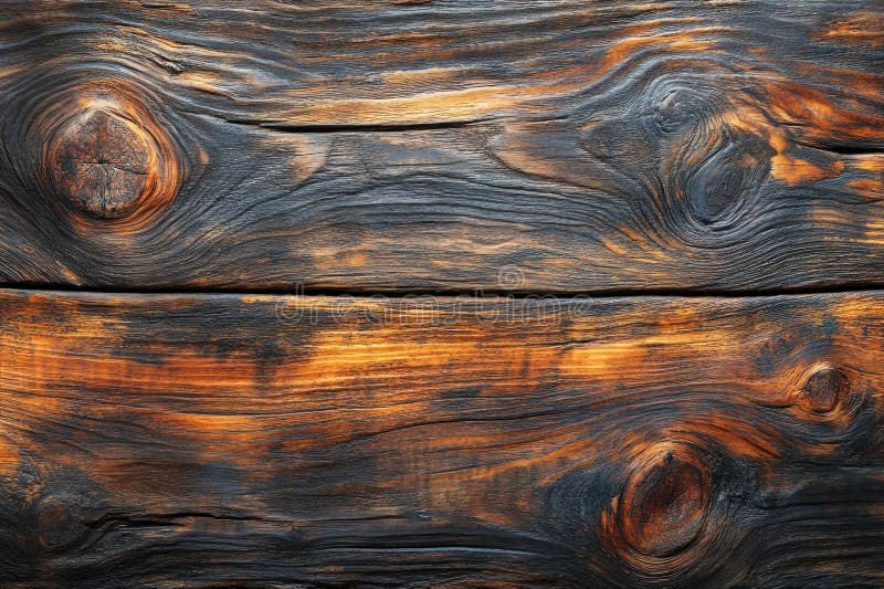Vintage Brown Light Wood Texture Background Panoramic Banner vektor illustrationer
