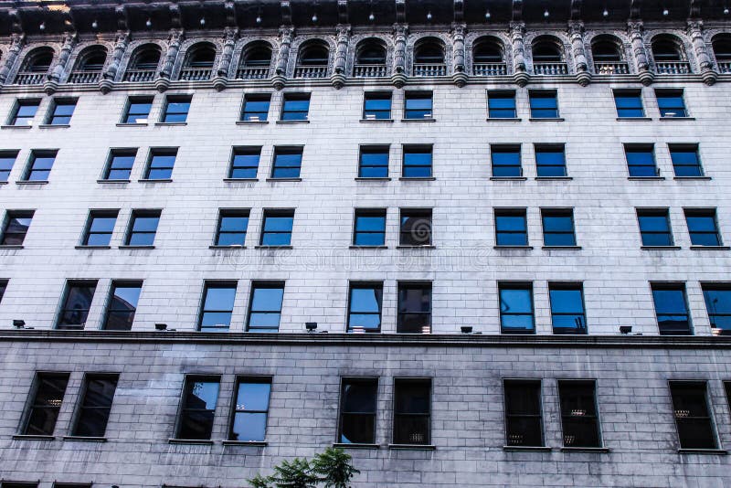 Vintage Building Architecture Windows Facade Sign royalty free stock photography