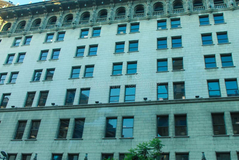 Vintage Building Architecture Windows Facade Sign royalty free stock image