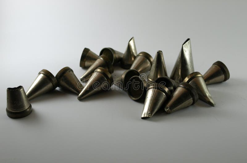 Vintage Cake Decoration Icing Tubes Stock Image Image of hand