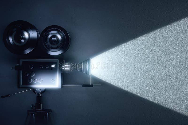 Vintage Camera Making a Film in the Dark Room Stock Image Image of