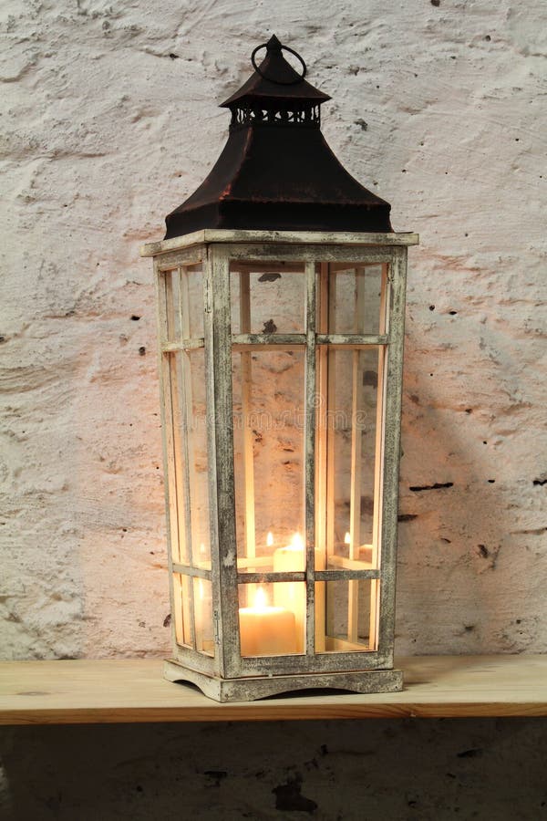 Vintage candle lamp stock photo. Image of hanging, holder 66773046