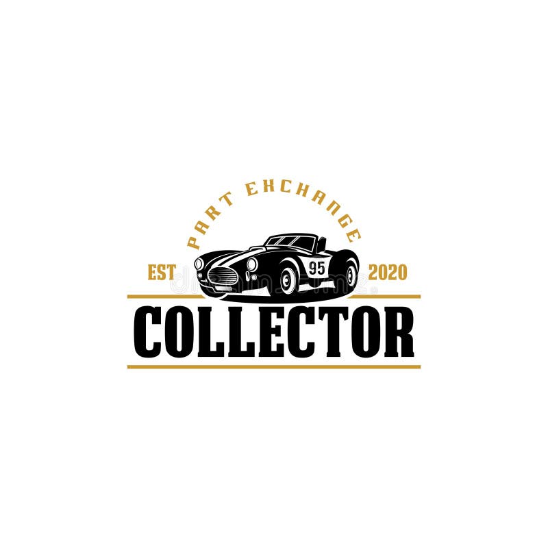 Vintage Car Collector Logo Vecotr Stock Vector Illustration of luxury