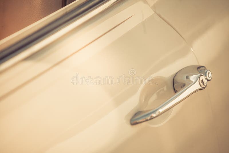 Vintage car door handle stock image. Image of lock, detail 89191461