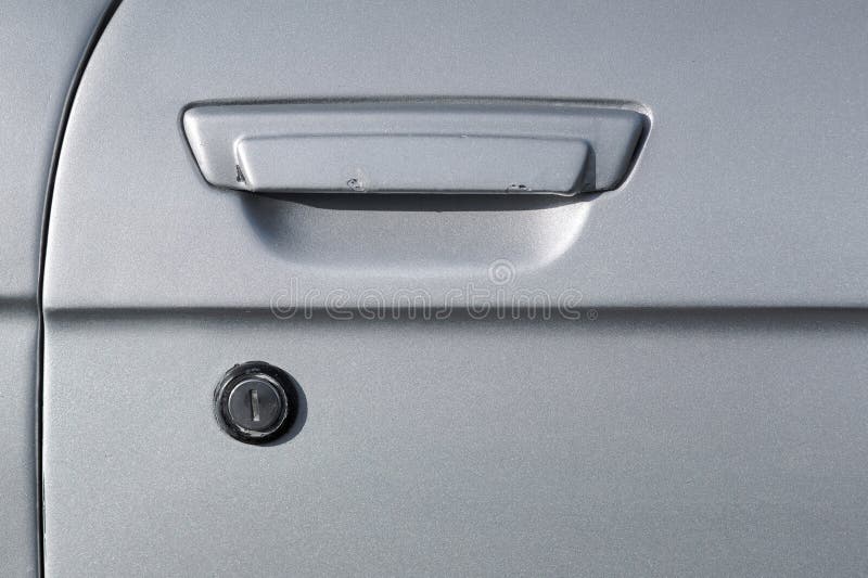 A Vintage Car Door. Retro Car Lock Stock Image Image of color