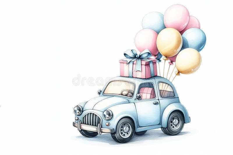 Vintage Happy Birthday Card Car Stock Illustrations – 456 Vintage Happy