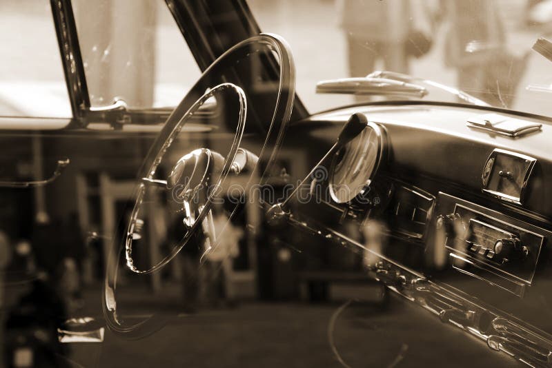 Vintage Car Interior editorial photography. Image of dashboard 25044847
