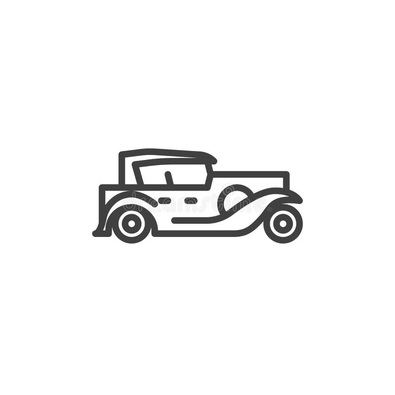 Classic Car Outline Design - Supercars Gallery