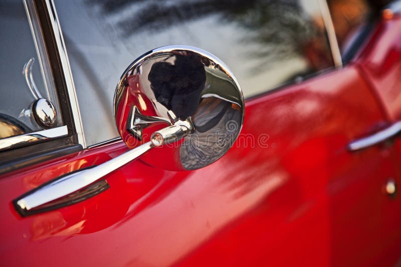 Vintage car mirror stock image. Image of view, mirrorrn 16068033