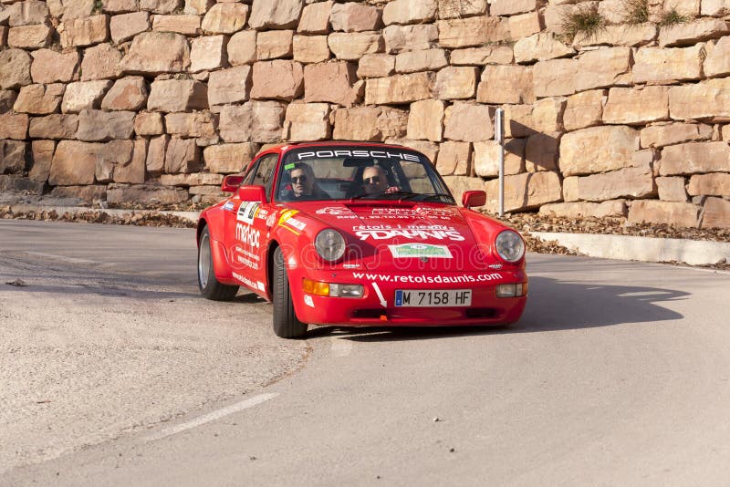 Vintage car rally editorial stock photo. Image of regularity 23615013