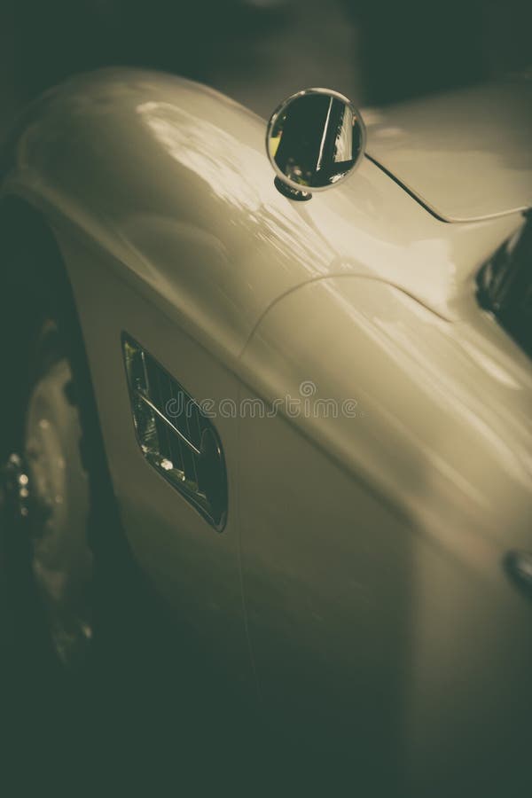 Vintage car side mirror stock photo. Image of glass - 165012934