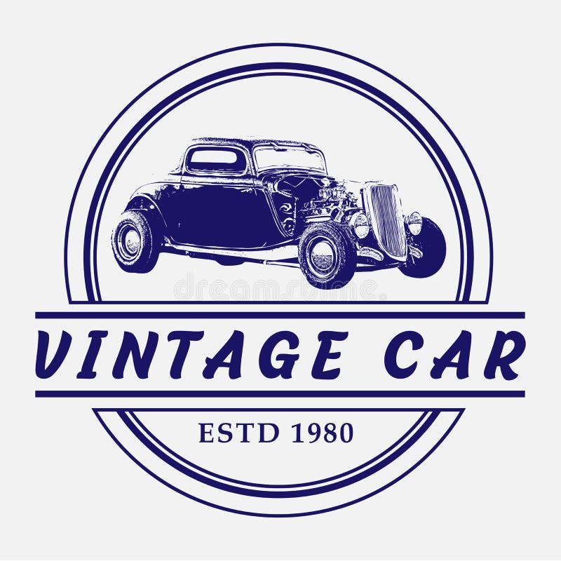 Vintage Cars Logo Vintage Retro Car Vehicle Auto Classic