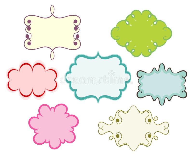 Vintage cartoon frames stock vector. Illustration of funny - 12041725