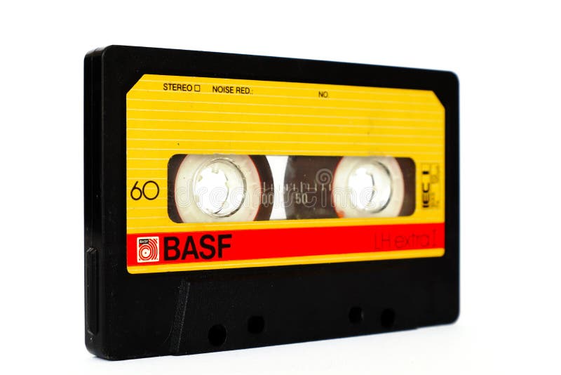 Vintage Cassette Tape BASF 1981 LH Extra I C60 Editorial Stock Image