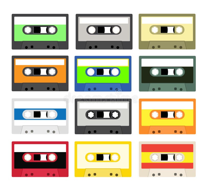 Cassette Tape Record Stock Illustrations – 14,119 Cassette Tape Record  Stock Illustrations, Vectors & Clipart - Dreamstime - Page 24