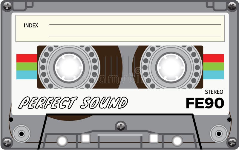 Retro Plastic Audio Cassette, Music Cassette, Cassette Tape. Isolated On  White Background. Realistic Illustration Of Old Technology. Vintage Tape.  Royalty Free SVG, Cliparts, Vectors, and Stock Illustration. Image 54482577.